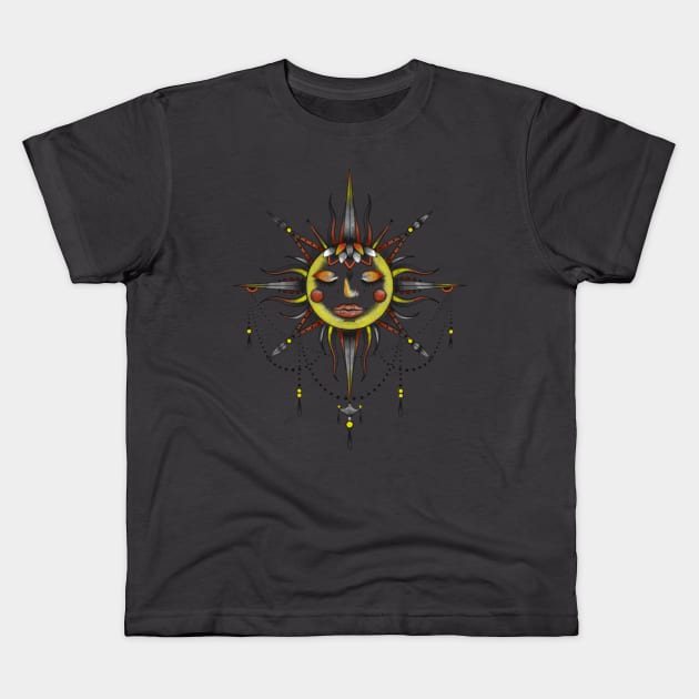 Sun design Kids T-Shirt by Rachellily